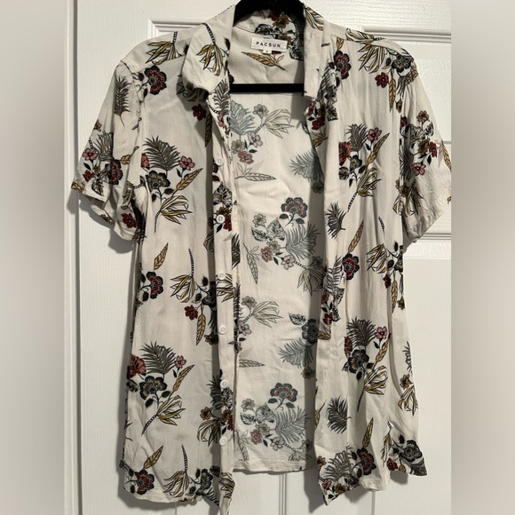 Pacsun Arni Camp Button Down Shirt Size Small - Picture 1 of 2